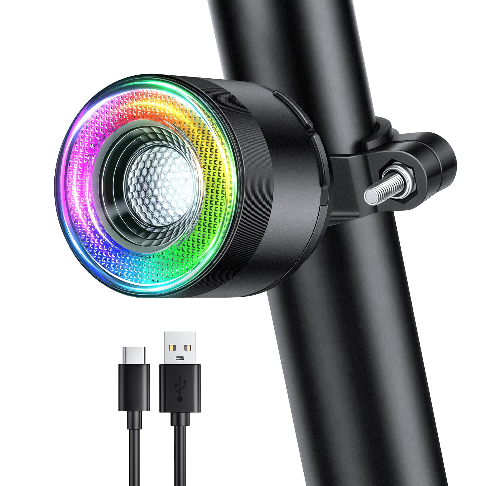 Amazon.com : WSDCAM Smart Bike Tail Light with 7 Colors 15 Modes
